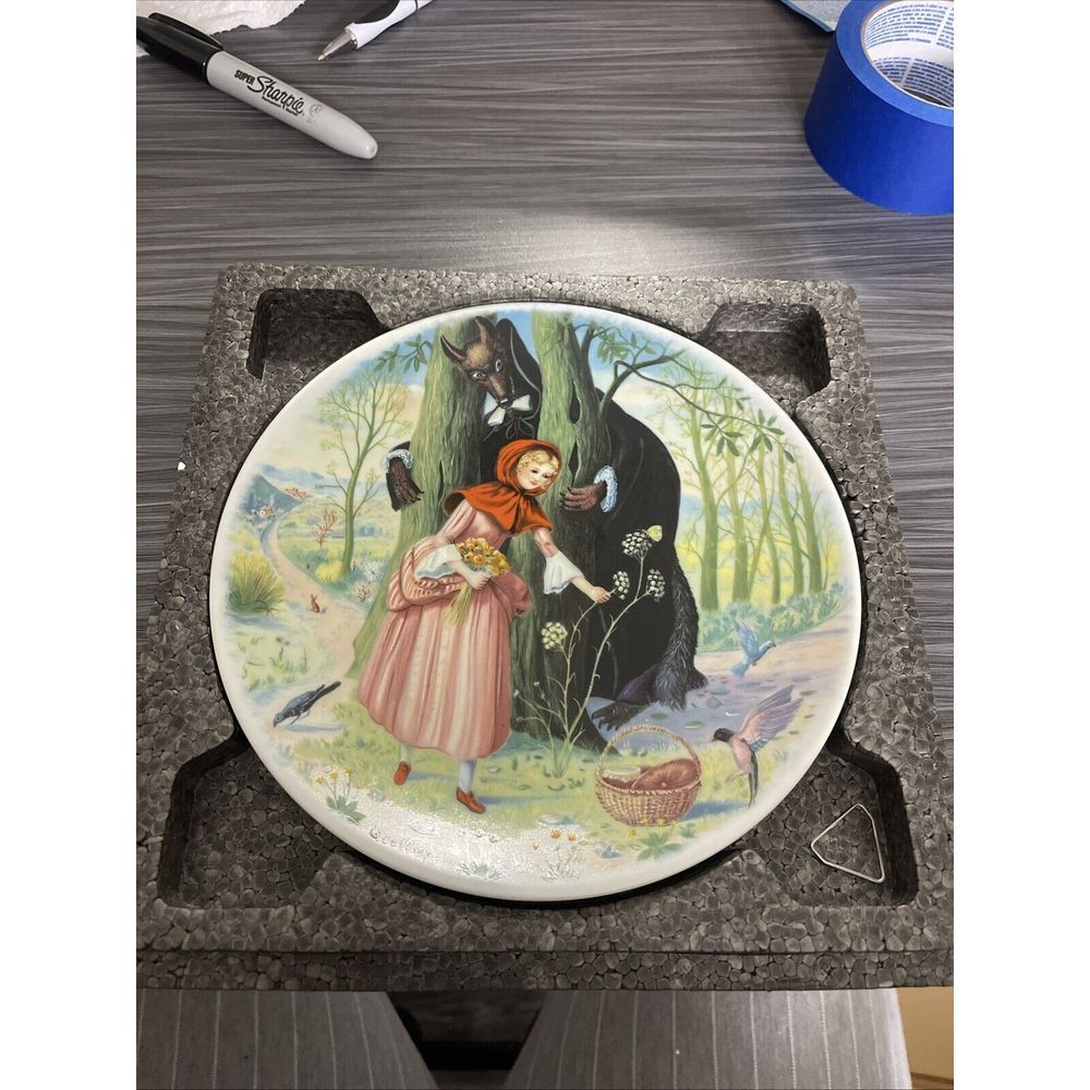 Little Red Riding‎ Hood Limoges Turgot Collector Plate Perrault Ltd Edt 1984 VTG